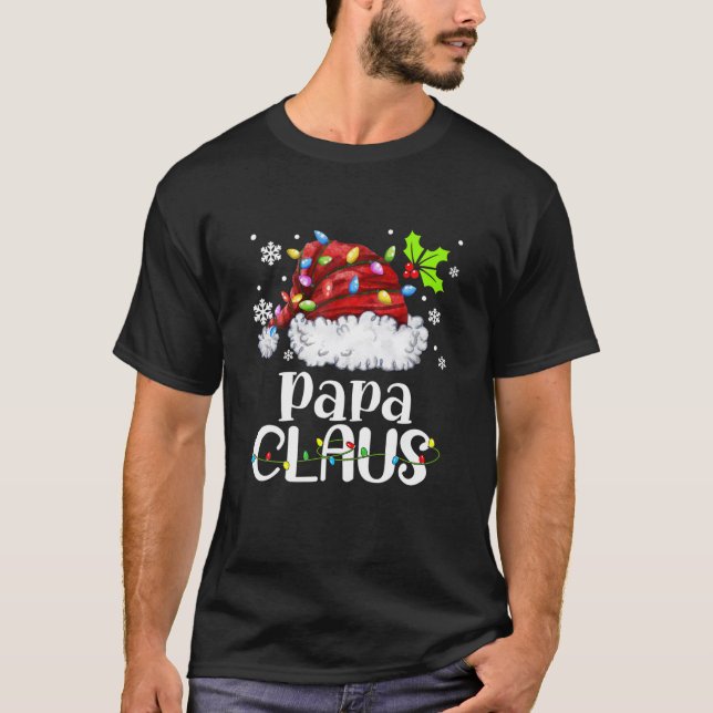 Camiseta Mens Papa Claus Papai Noel Natal Fam De Natal (Frente)