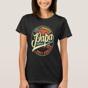 Camiseta Mens Papa Como Um Avô Só Mais Frio