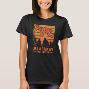 Camiseta Mens Papa Como Um Vovô Só Pai Mais Fria Padre De