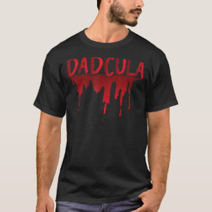 Camiseta Mens Papa Dadcula Pai Vampiro Pai Halloween Fath