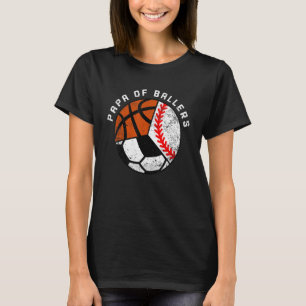 Camiseta Mens Papa de Balas Baseball Basball