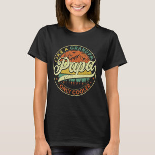 Camiseta Mens Papa Dia de os pais Vintage Papa Como Um Gran