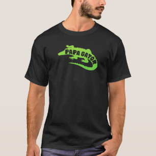 Camiseta Mens Papa Gator Pai Men Alligator Dadd