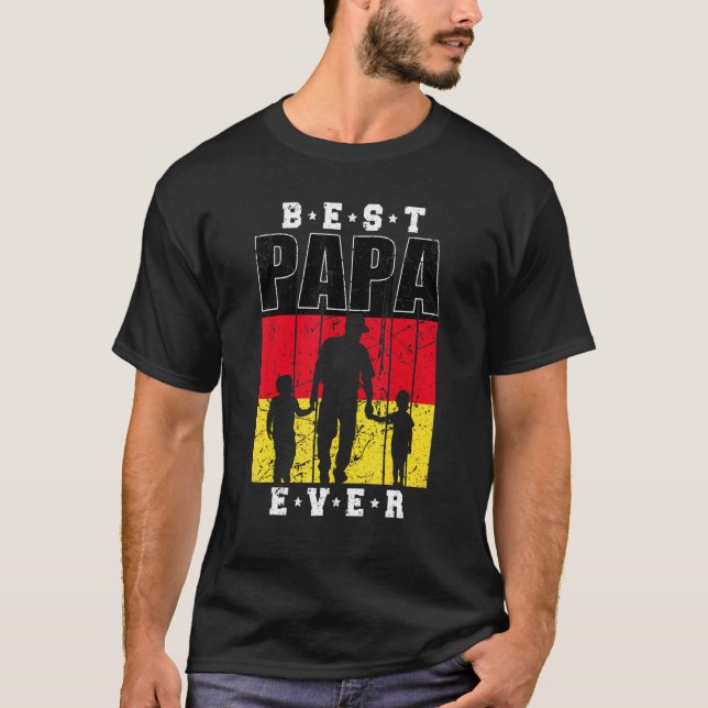 Camiseta Mens Papa German Dad Of 2 Boys Deutschland Germany (Frente)