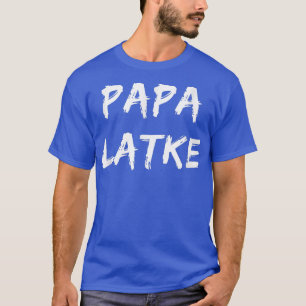 Camiseta Mens Papa Latke Mens Latke Hanukkah Presente Único