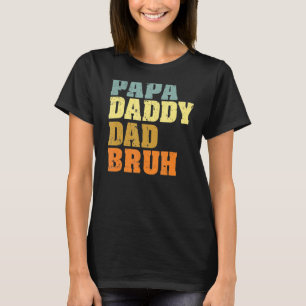 Camiseta Mens Papa Pai Bruh Que Adora De Son Boys F