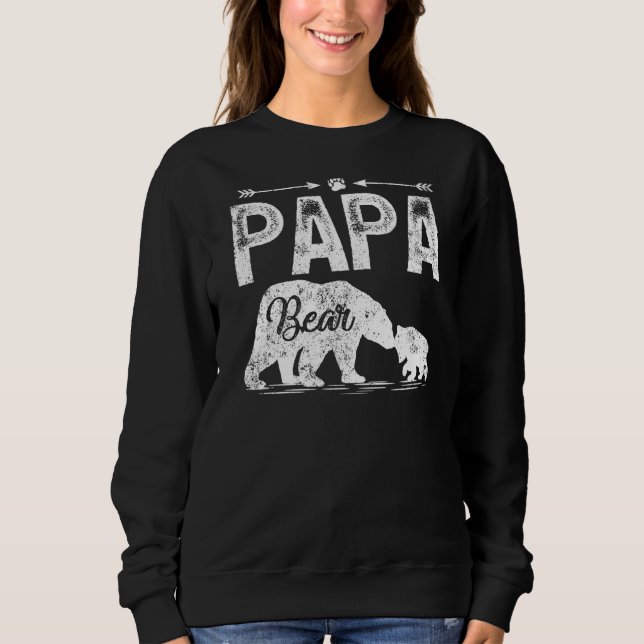 Camiseta Mens Papá Urso Animais Correspondendo Papá Urso Pa (Frente)