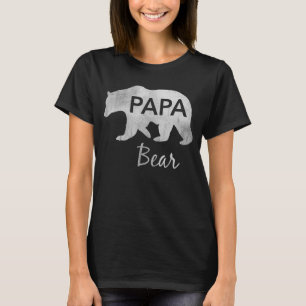 Camiseta Mens Papa Urso Excelente Para Pai, Pai, Avô
