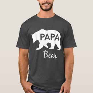 Camiseta Mens Papa Urso Excelente Presente Para Pai Vovô Pa