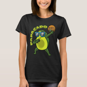 Camiseta Mens Papacado Avocado Pai de Anúncio de Gravidez F