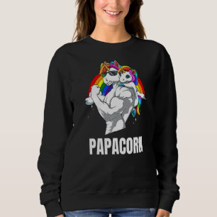 Camiseta Mens Papacorn Dadacorn Padre Newborn Girl Daught