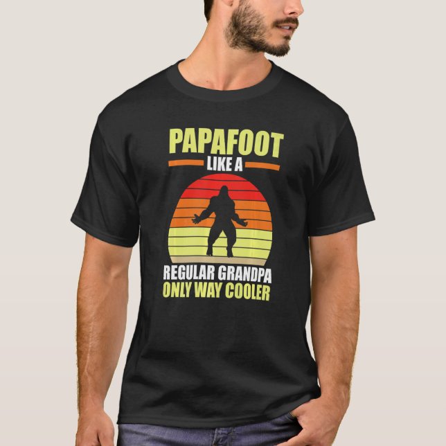 Camiseta Mens Papafoot Como Um Avô Normal (Frente)