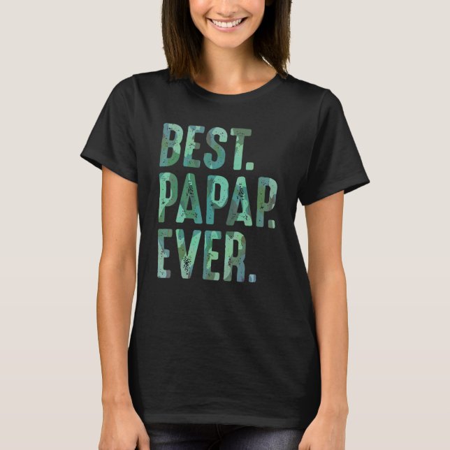 Camiseta Mens Papap De Avós Para O Avô Best Pa (Frente)