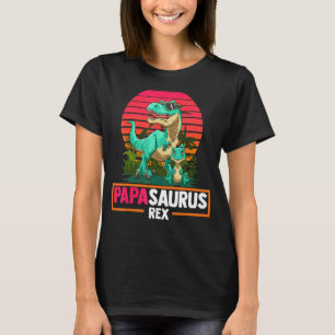Camiseta Mens Papasaurus Rex Dadasaurus Legal Padre Son Da