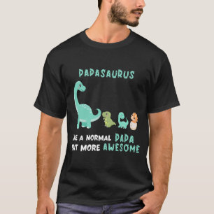 Camiseta Mens Papassauro Como Um Papá Normal Mas Mais