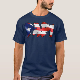Camiseta Mens Papi Puerto Rican Flag PR Orgulho Padre Pai B