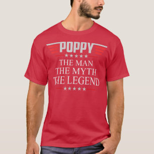 Camiseta Mens Papoiam O Homem A Lenda V2 Poppy T