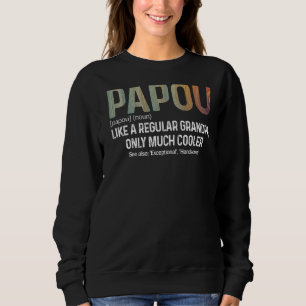 Camiseta Mens Papou Definição Como Um Vovô Regular Apenas