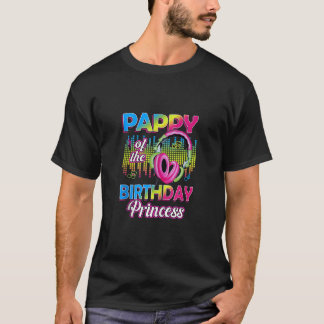 Camiseta Mens Pappy das Mães do Aniversário da Princesa Mús