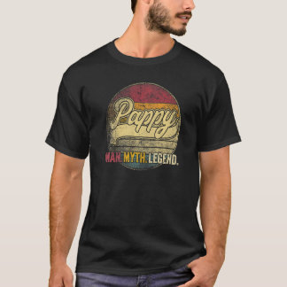 Camiseta Mens Pappy O Homem Mito Dia de os pais De Legenda 