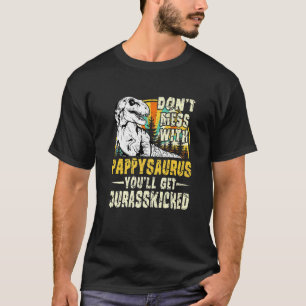 Camiseta Mens Pappy Rex Saurus Papasaurus Dinossauros Homen