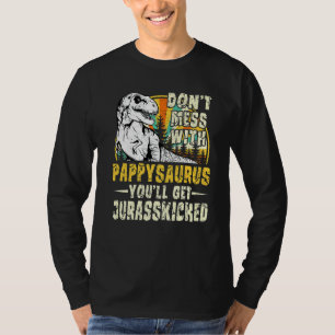 Camiseta Mens Pappy Rex Saurus Papasaurus Dinossauros Homen