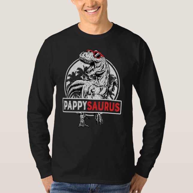 Camiseta Mens Pappysaurus Rex Dinosaur Pappy Saurus Pai" (Frente)