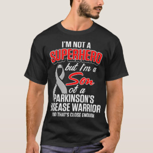 Camiseta Mens Parkinsons Sensibilizar o Filho Herói