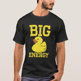 Camiseta Mens Pato Engraçado Pato Macho Mente Energia Grand
