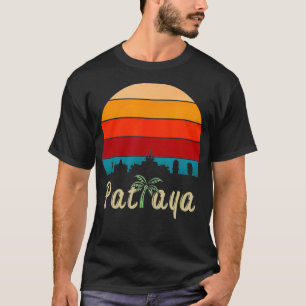 Camiseta Mens Pattaya Tailândia Skyline