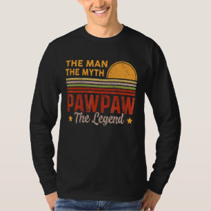 Camiseta Mens Pawpaw O Homem Mito Lenda Retro Avô Fath
