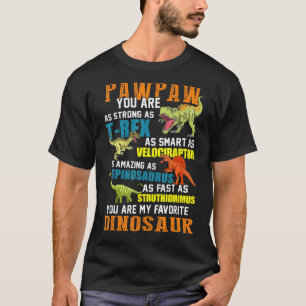 Camiseta Mens Pawpawsaurus T Rex Dinosaur Pawpaw Saurus Fam
