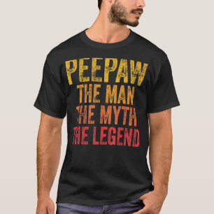Camiseta Mens Peepaw O Homem O Mito Os Pais Da Lenda D