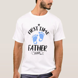 Camiseta Mens Pela Primeira Vez Pai 2023 Do Menino Promovid