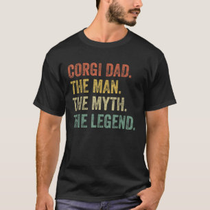 Camiseta Mens Pembroke Welsh Corgi dá presentes para Pai de
