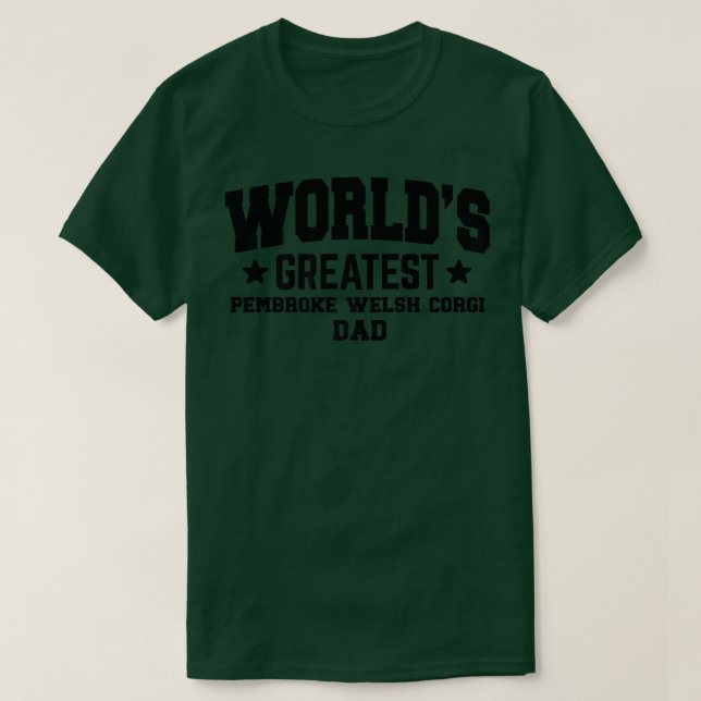 Camiseta Mens Pembroke Welsh Corgi Dog Dad Funny860 (Frente do Design)