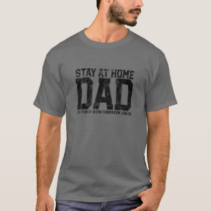 Camiseta Mens Permanecem Em Casa Pai Humor Engraçado Cita