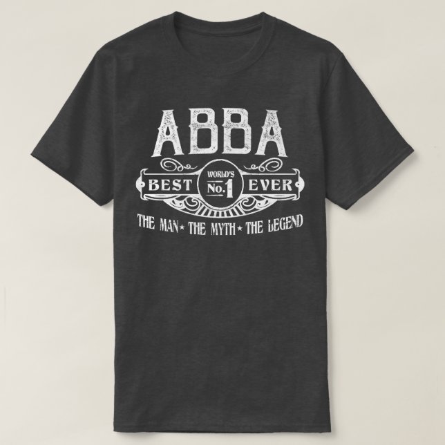 Camiseta Mens Personalizados Abba Melhor Não  (Frente do Design)