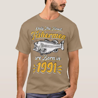 Camiseta Mens Pescador aniversário de 30 anos Funny Fish Vi