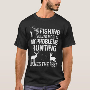 Camiseta Mens Pescar Resolve A Maioria Dos Meus Problemas C