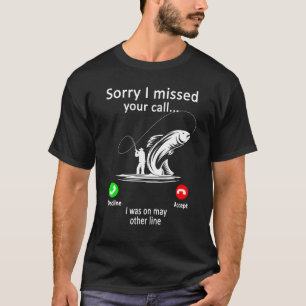 Camiseta Mens Pescarando - Desculpe Por Ter Perdido A Sua C