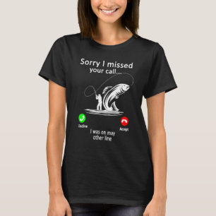 Camiseta Mens Pescarando - Desculpe Por Ter Perdido A Sua C