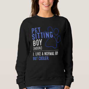 Camiseta Mens Pet Sentado Garoto Como Um Garoto Normal Mas