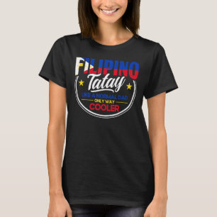 Camiseta Mens Philippine Flag Filipino Tatay Pai Pinoy Fili