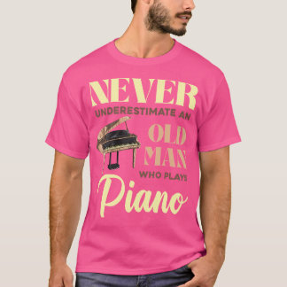 Camiseta Mens Pianist Retired Piano Player Musician Retirem