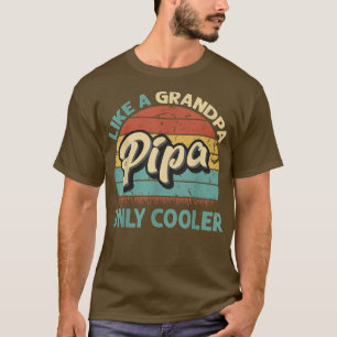 Camiseta Mens Pipa Como Um Vovô Só Fria Pai F