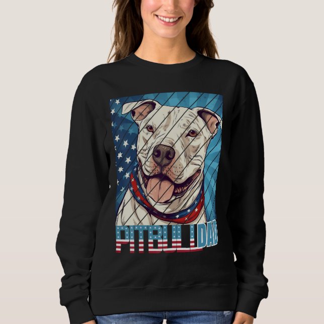 Camiseta Mens Pit bull pitbul Dad For Men (Frente)