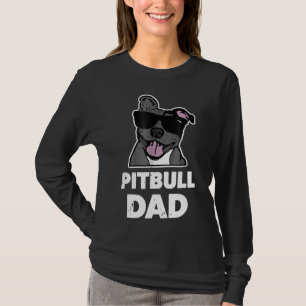 Camiseta Mens Pitbull Pai Mens Blue Nose Pit Bull