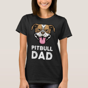 Camiseta Mens Pitbull Pai Pittie Pitty Pet Funny Dog Propri