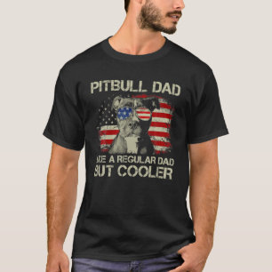 Camiseta Mens Pitbull Pai Regular Pai Mas Mais Frio America